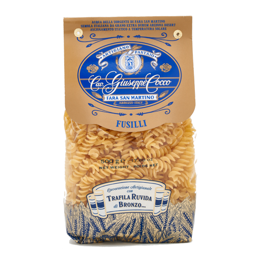 N°43 FUSILLI Artisan Pasta Cav. Giuseppe Cocco Hand-made, slow dried (500g) from Italy