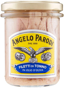 Tuna fillet in olive EVO oil 195g Angelo Parodi